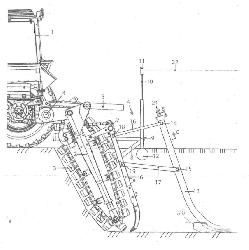 Схема дреноукладчика ЭТЦ-170